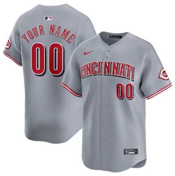 Men's Cincinnati Reds Active Player Custom Gray Away Limited Baseball Stitched Jersey,We sell and wholesale Men's Cincinnati Reds Active Player Custom Gray Away Limited Baseball Stitched Jersey on line form chian!